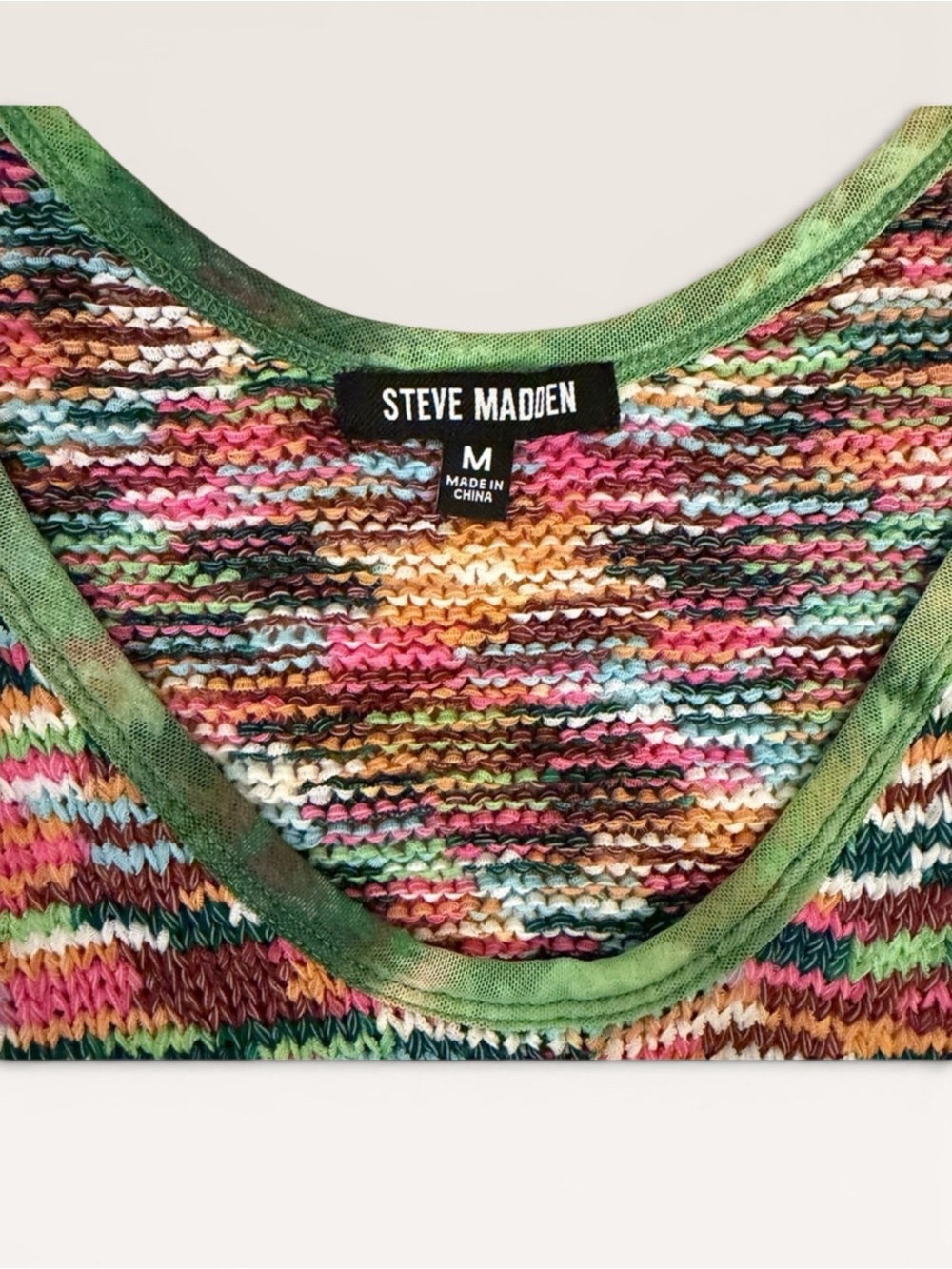 Steve Madden Reyna Multicolor Space Dye Knit Midi Dress Size Medium - Picture 4 of 10